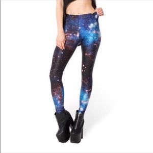 Blackmilk blue galaxy leggings